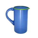 Handmade Rimmed Glass Pitcher