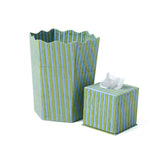 Striped Blockprint Tissue Box Cover