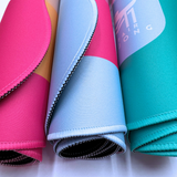 Scalloped Mahjong Mat in Blue