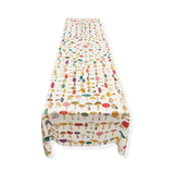 S&B x John Derian White 'Fungi' Mushroom Linen Tablecloth