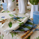 Botanical Tiles Linen Napkin
