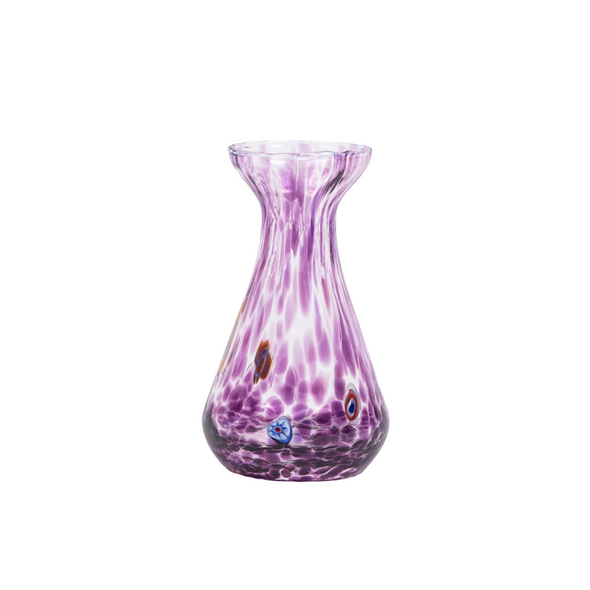 Murano Glass Bud Vase, Amethyst
