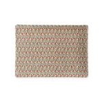 Adelaide Tray in Verdant featuring cream melamine with repeating paisley pattern and red berry accents