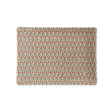 Adelaide Tray in Verdant featuring cream melamine with repeating paisley pattern and red berry accents