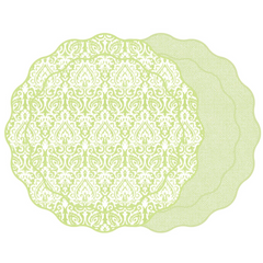 Damask Scallop-Edge Placemat