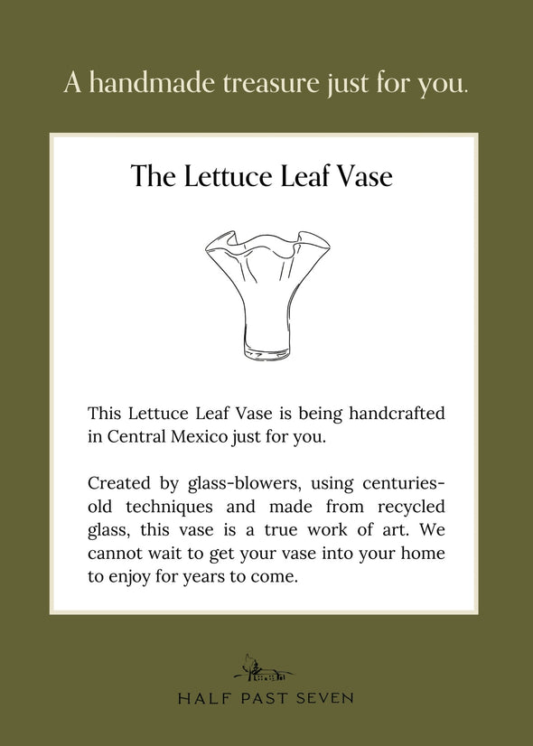 Lettuce Leaf Vase in Lilac