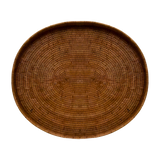 Large Oval Rattan Tray