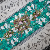 Malachite Linen Napkin in Emerald Green