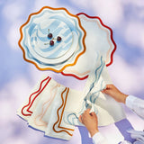 Colorblock Embroidered Linen Napkins | Set of 4