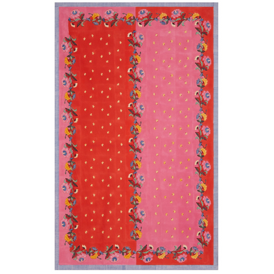Indonesian Red Rose Tablecloth