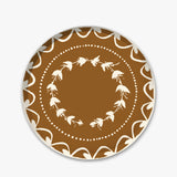 Fete Dinner Paper Plate in Brass | Set of 12