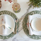 Tilda Moiré Moss Placemat | Set of 2