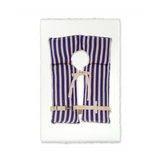 Retro Life Vest Print | Blue Striped