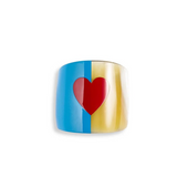 Red Heart Lacquer & Horn Napkin Ring