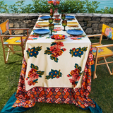 Lisa Bouquet Cream Tablecloth