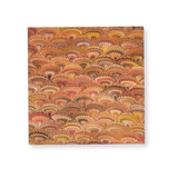 Marble Fan Linen Napkin | Rust Red, Yellow & Orange