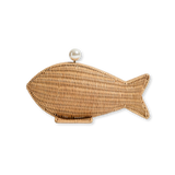 Go Fish Rattan Clutch