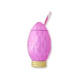 Pink Vintage Holiday Light Cup