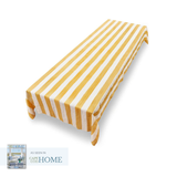 Stripe Linen Tablecloth in Lemon Yellow