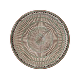 Peacock Dish | Brown + Green