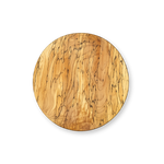15" Spalted Maple Round Board in light tan wood with unique dark spalting lines, presented on a white background.