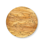 20" Spalted Maple Round Board, light brown wood with intricate black spalt lines, on a white background.