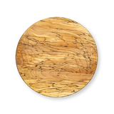 20" Spalted Maple Round Board, light brown wood with intricate black spalt lines, on a white background.