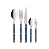 Bistrot Pearly Steel Blue Five Piece Place Setting