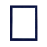 Hand Painted Navy Beaded Wood Picture Frame