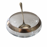 Vintage Dipped Sterling Silver Punch Bowl Set