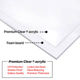 Hand Painted Navy Beaded Wood Picture Frame