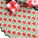Scalloped Blockprint Tree Skirt
