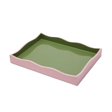 Allegra Wiggle Tray in Pink and Green