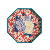 Arabesque Corolla Geranium Octagonal Tray