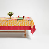 Arabesqua Corolla Gold Tablecloth