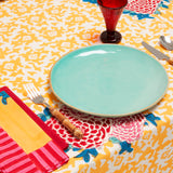 Arabesqua Corolla Gold Tablecloth