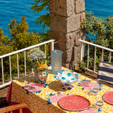 Arabesqua Corolla Gold Tablecloth