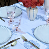 Floral Tablecloth with Hand Embroidered Detail