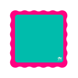 Scalloped Mahjong Mat in Blue