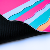 Scalloped Mahjong Mat in Blue