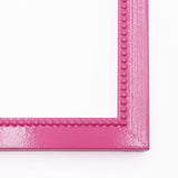 Pink Beaded Wood Picture Frame