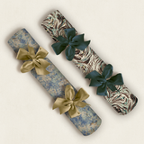 Chocolate + Blue Christmas Crackers | Set of 6
