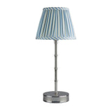 Periwinkle Stripe Lampshade for Rechargeable Lamp