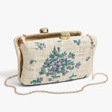 D. Porthault x Pamela Munson Violettes Clutch