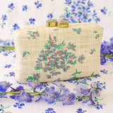 D. Porthault x Pamela Munson Violettes Clutch