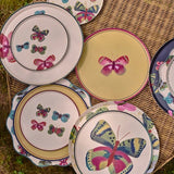 Monet Butterfly Paper Dinner Plate | Set of 12