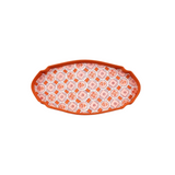 Oval Shaped Blockprinted Paper Tray