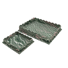 Blockprinted Paper Tray | Set of 2