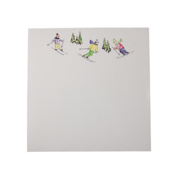 Watercolor Skier Notepad
