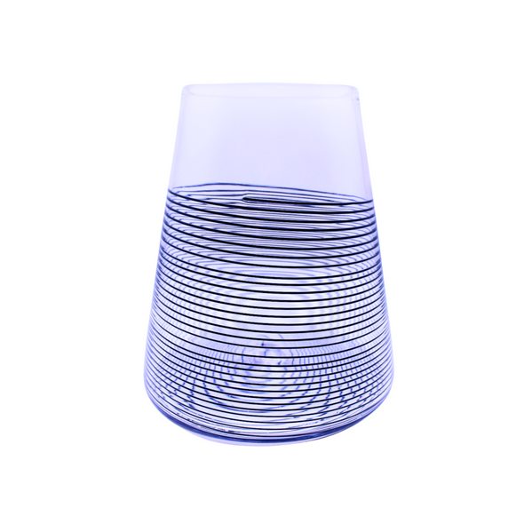 Striped Glass Vase